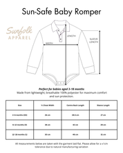 Palm Checker Sun-Safe Romper