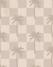 Palm Checker Sun-Safe Romper