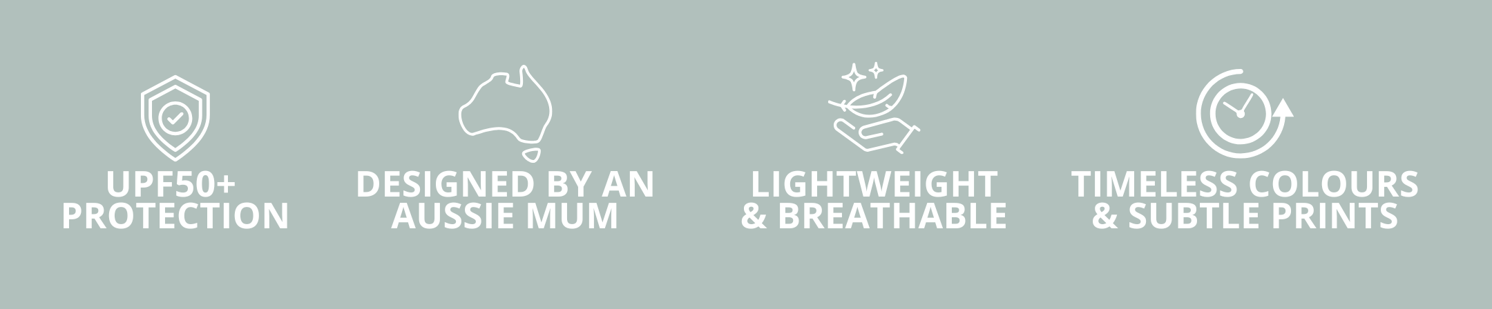 Light gray background with text highlighting product features.