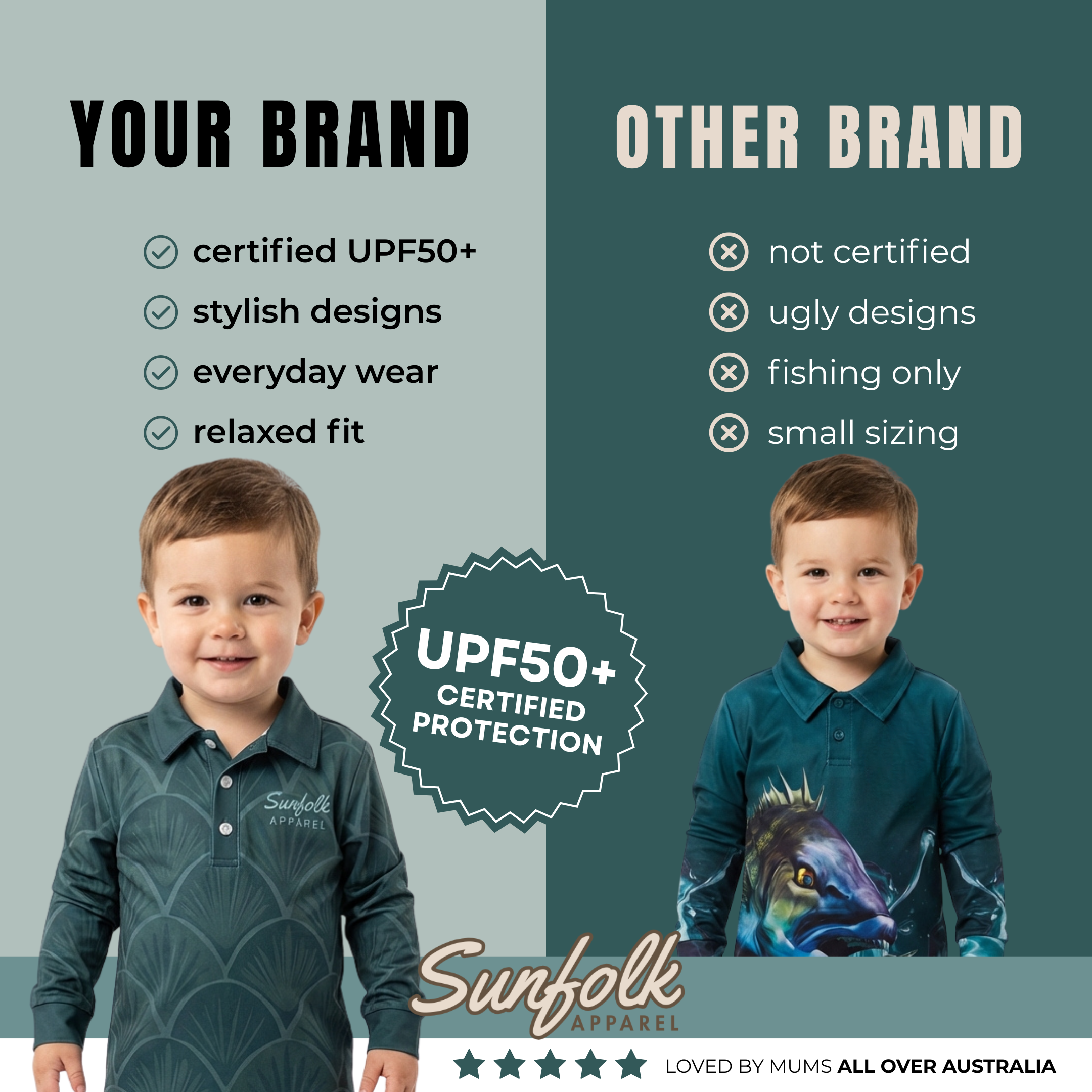 Jasper Scallop Sun-Safe Shirt