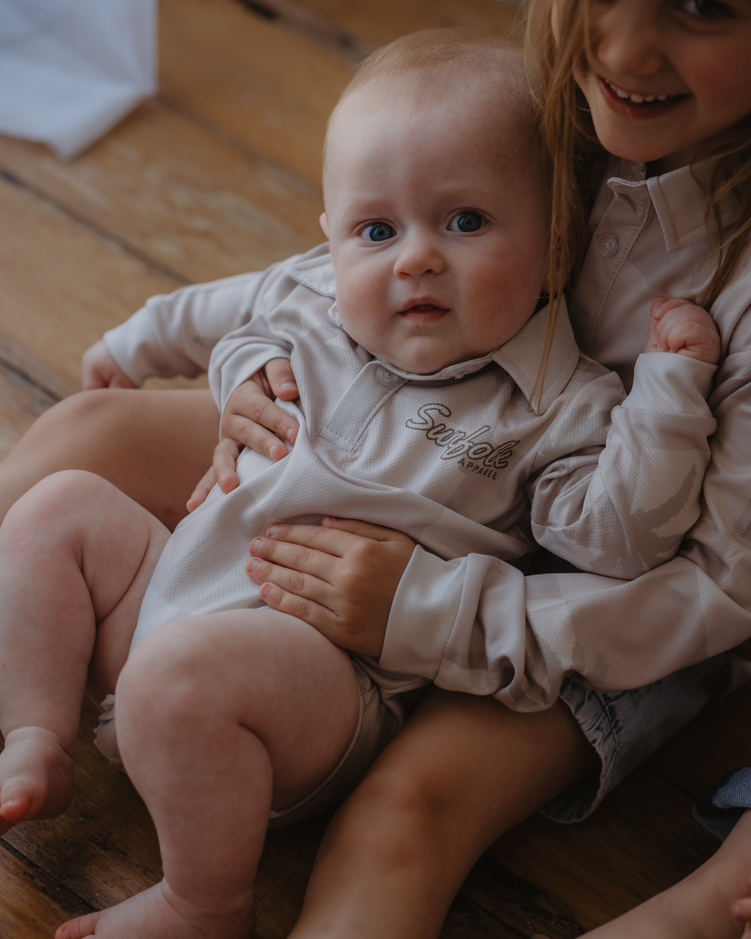 Palm Checker Sun-Safe Romper