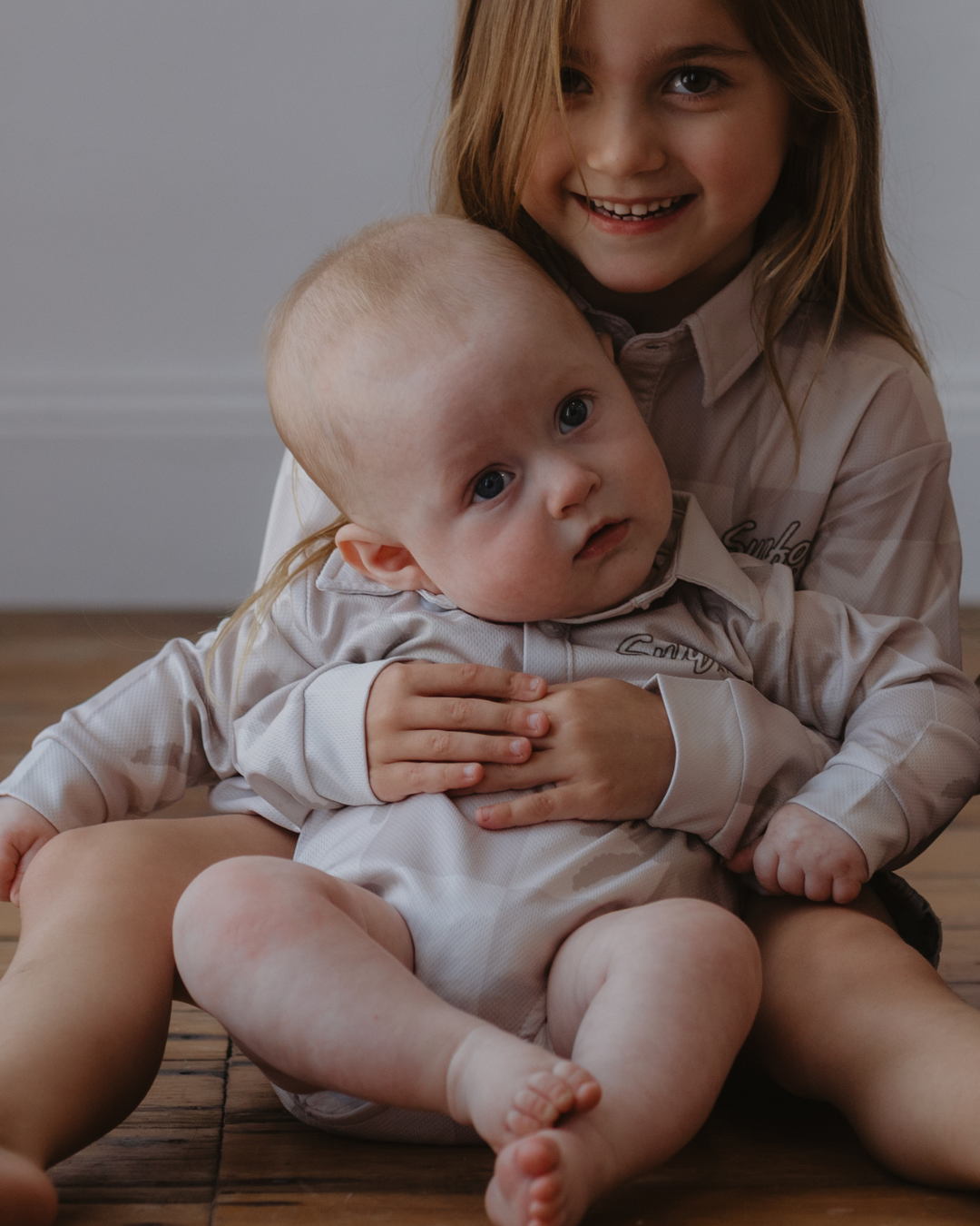 Palm Checker Sun-Safe Romper