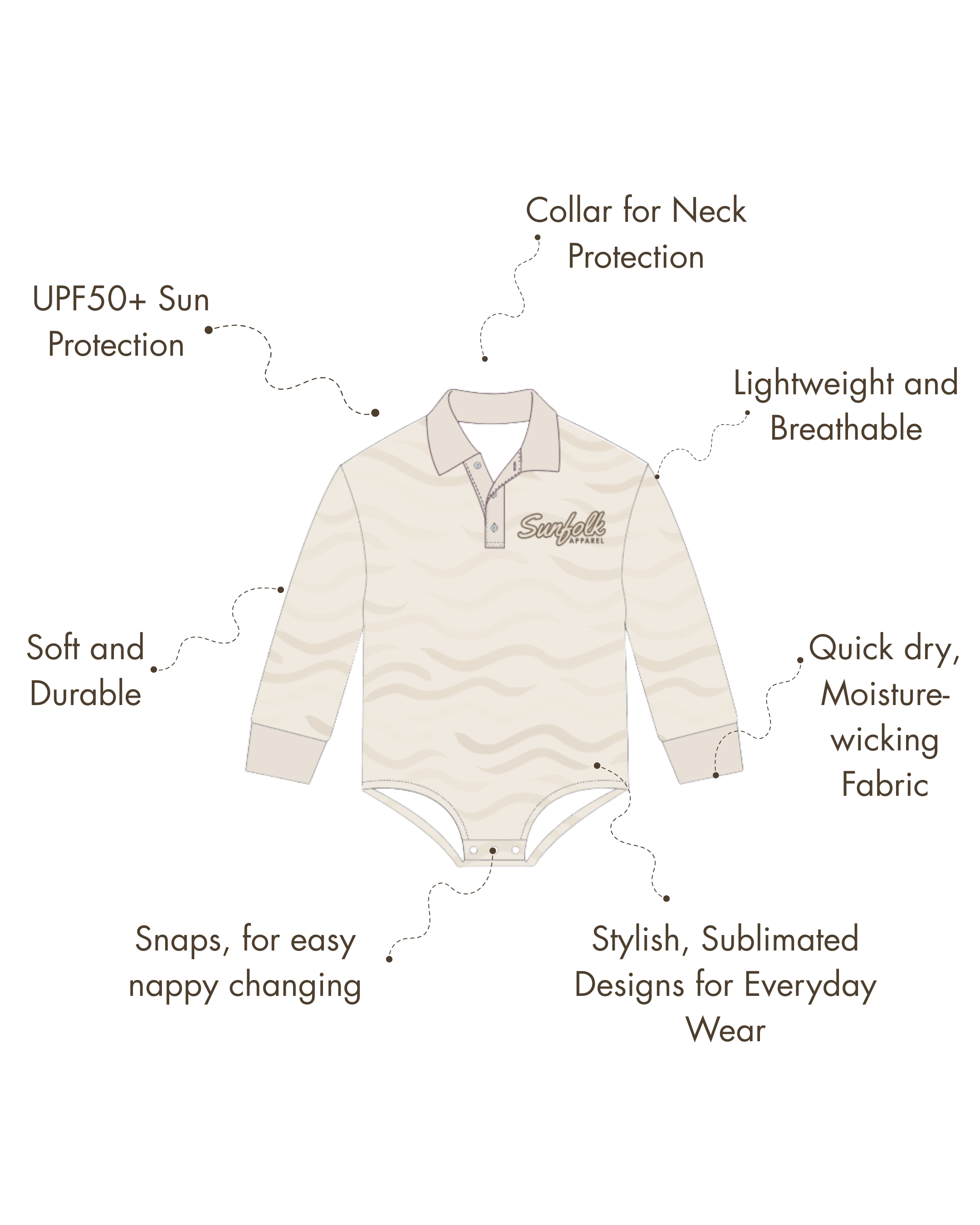 Sand Dunes Sun-Safe Romper